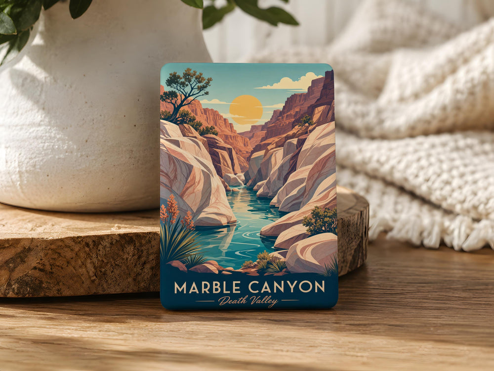 Marble Canyon Death Valley Fridge Magnet, California Desert Canyon Landscape Souvenir Magnet, National Park Travel Gift