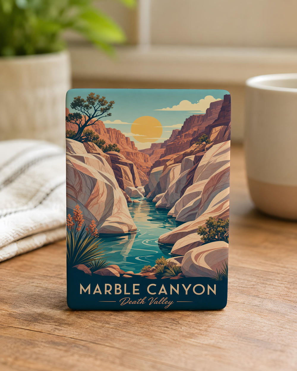 Marble Canyon Death Valley Fridge Magnet, California Desert Canyon Landscape Souvenir Magnet, National Park Travel Gift