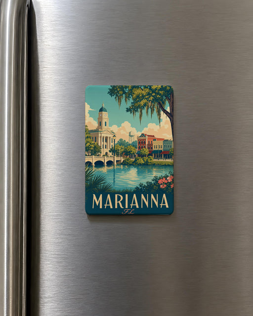 Marianna Florida Fridge Magnet, Marianna FL Souvenir Magnet, Jackson County FL Travel Gift, Florida Road Trip Keepsake Magnet