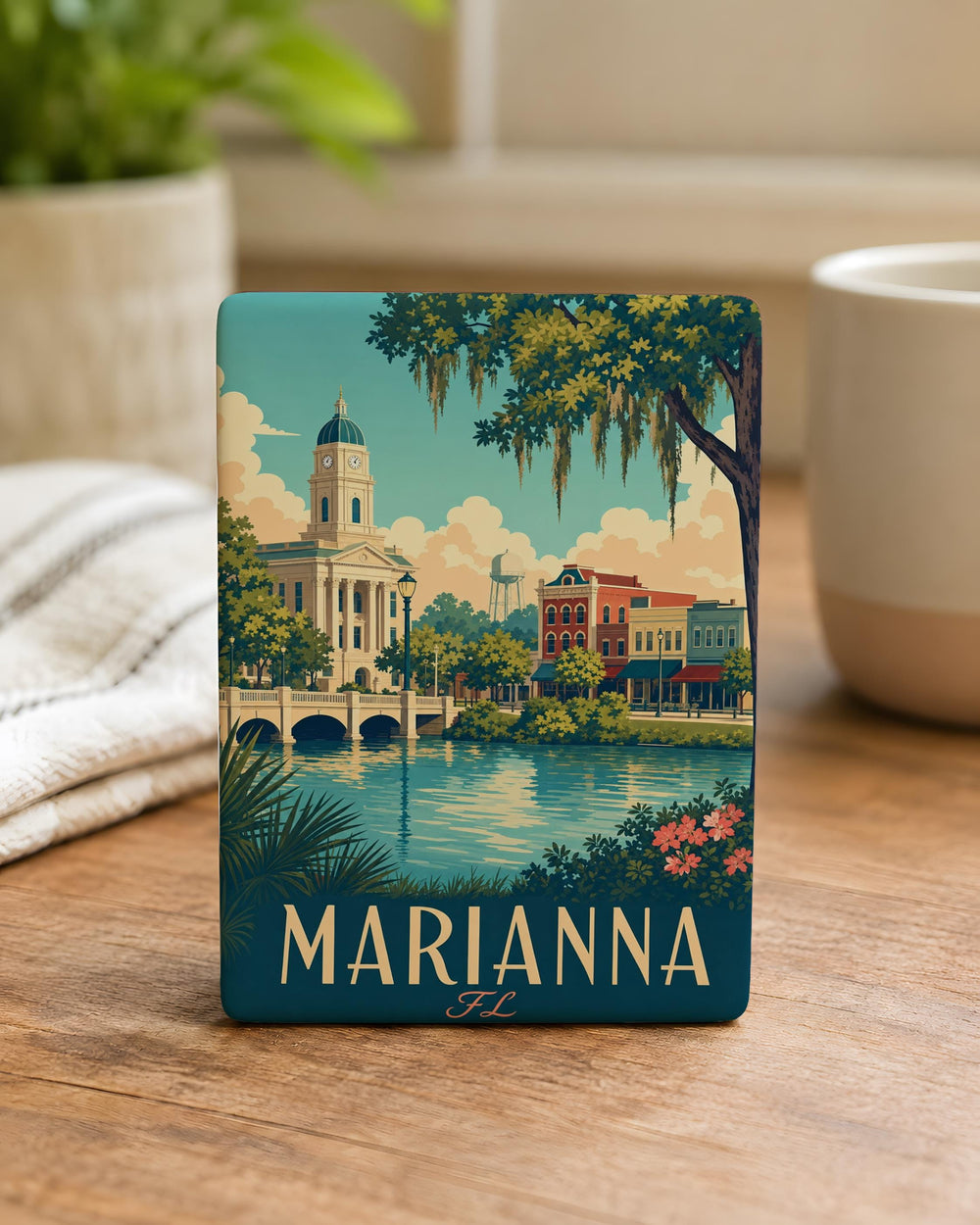 Marianna Florida Fridge Magnet, Marianna FL Souvenir Magnet, Jackson County FL Travel Gift, Florida Road Trip Keepsake Magnet