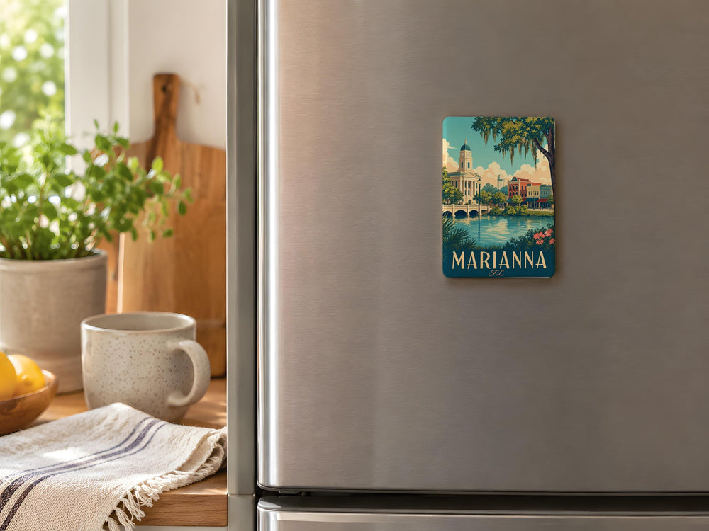 Marianna Florida Fridge Magnet, Marianna FL Souvenir Magnet, Jackson County FL Travel Gift, Florida Road Trip Keepsake Magnet