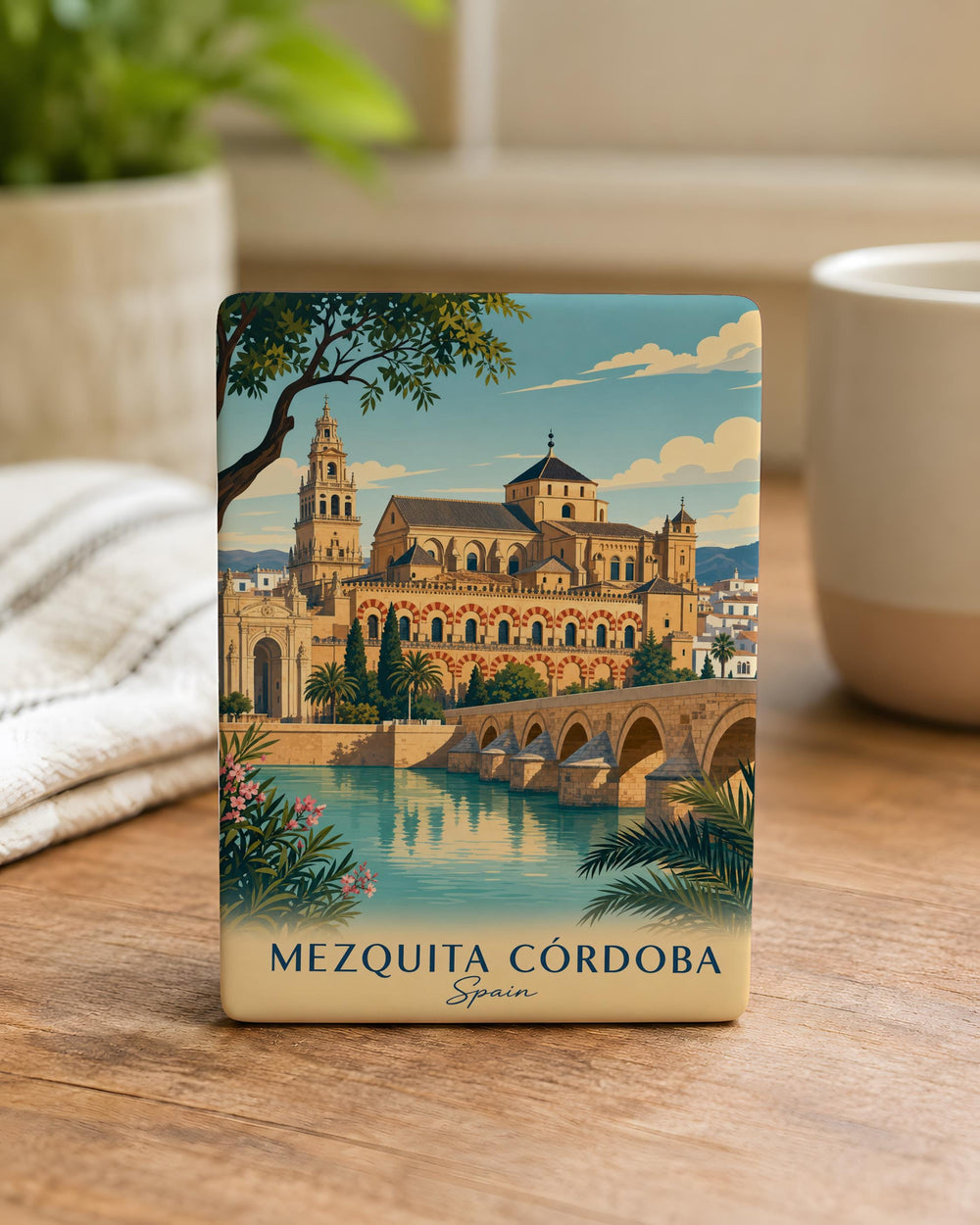 Mezquita of Cordoba Fridge Magnet, Great Mosque Cathedral of Córdoba Souvenir Magnet, Spain Landmark Refrigerator Magnet