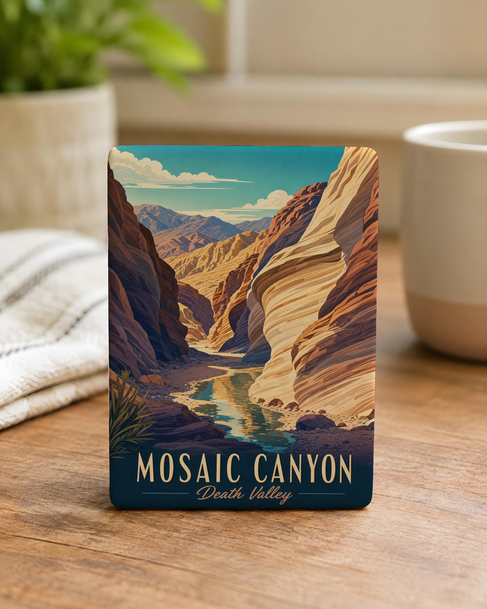 Death Valley Mosaic Canyon Fridge Magnet, California Desert Canyon Souvenir Magnet, National Park Travel Keepsake Magnet