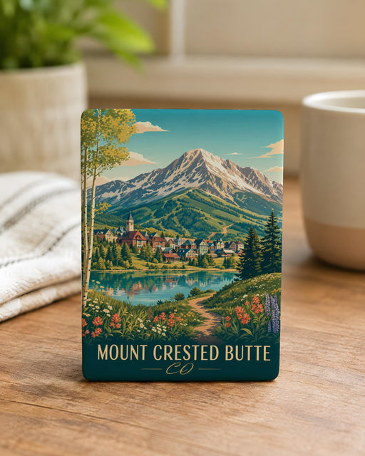 Mount Crested Butte Colorado Fridge Magnet