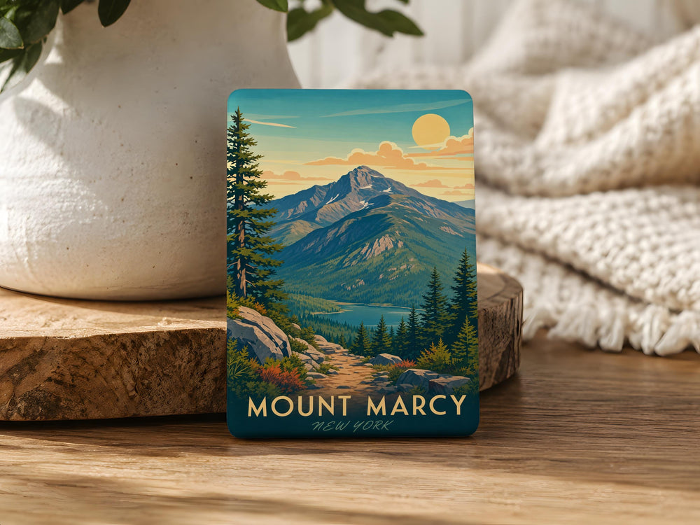 Mount Marcy Fridge Magnet, Adirondack High Peaks Souvenir, New York Mountain Landmark Gift