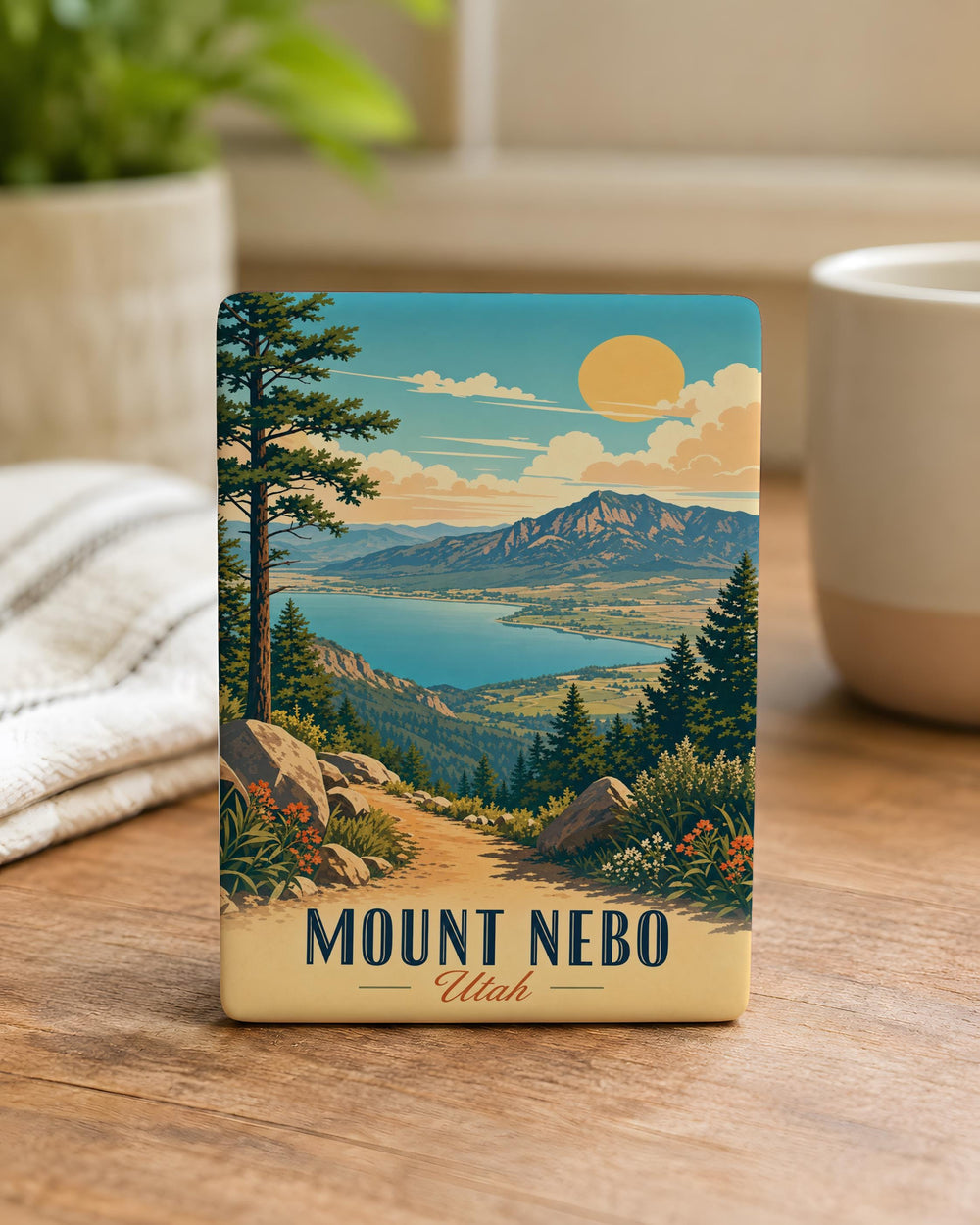Mount Nebo Utah Fridge Magnet, Mount Nebo Scenic Souvenir Magnet, Utah Mountain Landmark Travel Keepsake Magnet