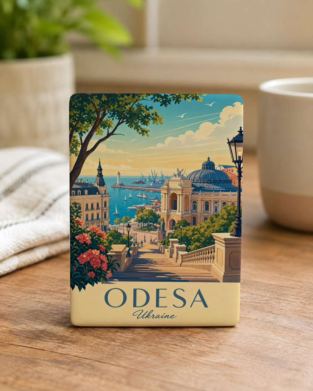 Odesa Ukraine Fridge Magnet, Odesa City Souvenir Magnet, Ukrainian Travel Gift, Odesa Landmark Magnet, Ukraine Keepsake Magnet