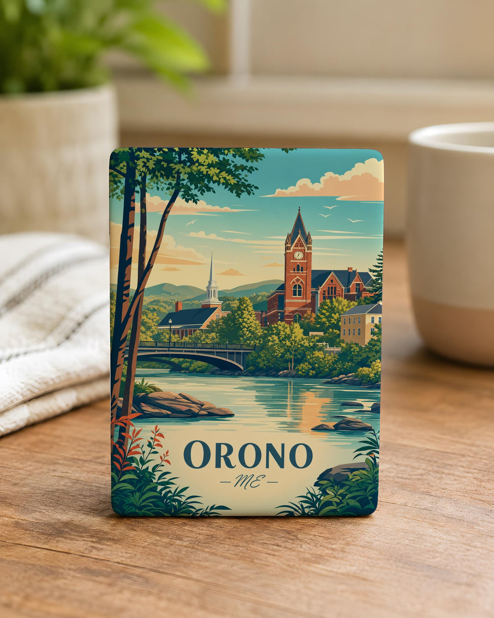 Orono Maine Fridge Magnet, Orono ME Souvenir Magnet, Maine College Town Gift, New England Travel Keepsake Magnet
