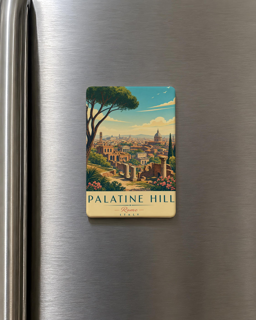 Palatine Hill Rome Fridge Magnet, Ancient Roman Ruins Souvenir, Italy Travel Landmark Keepsake Magnet