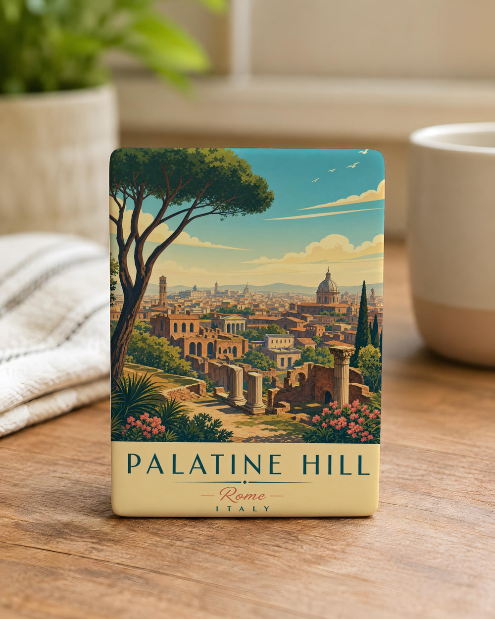 Palatine Hill Rome Fridge Magnet, Ancient Roman Ruins Souvenir, Italy Travel Landmark Keepsake Magnet