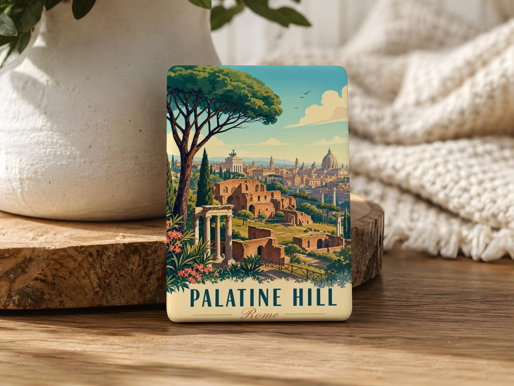 Palatine Hill Rome Fridge Magnet, Ancient Roman Ruins Landmark Souvenir, Italy Travel Keepsake Magnet