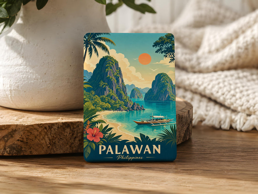 Palawan Philippines Fridge Magnet, Palawan Souvenir Magnet, Philippines Travel Gift, Palawan Island Keepsake Magnet
