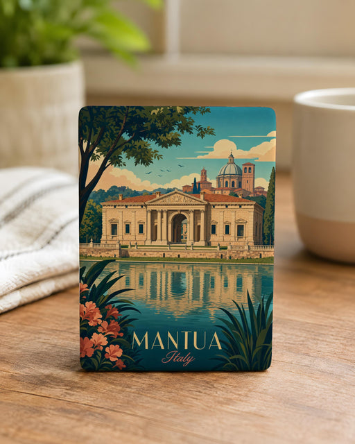 Palazzo Te Mantua Fridge Magnet, Italy Palace Landmark Souvenir Magnet, Mantua Travel Gift Kitchen Decor Magnet
