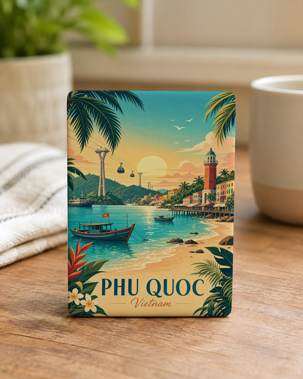 Phu Quoc Vietnam Fridge Magnet, Phu Quoc Island Souvenir Magnet, Vietnam Travel Gift, Beach Vacation Keepsake Magnet