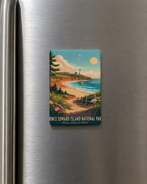 Prince Edward Island National Park Fridge Magnet, Canada Coastal Park Souvenir Magnet, PEI Travel Gift, Nature Landmark Magnet