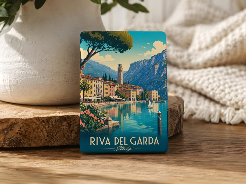 Riva del Garda Fridge Magnet, Lake Garda Italy Souvenir Magnet, Northern Italy Travel Gift, Riva del Garda Landmark Magnet