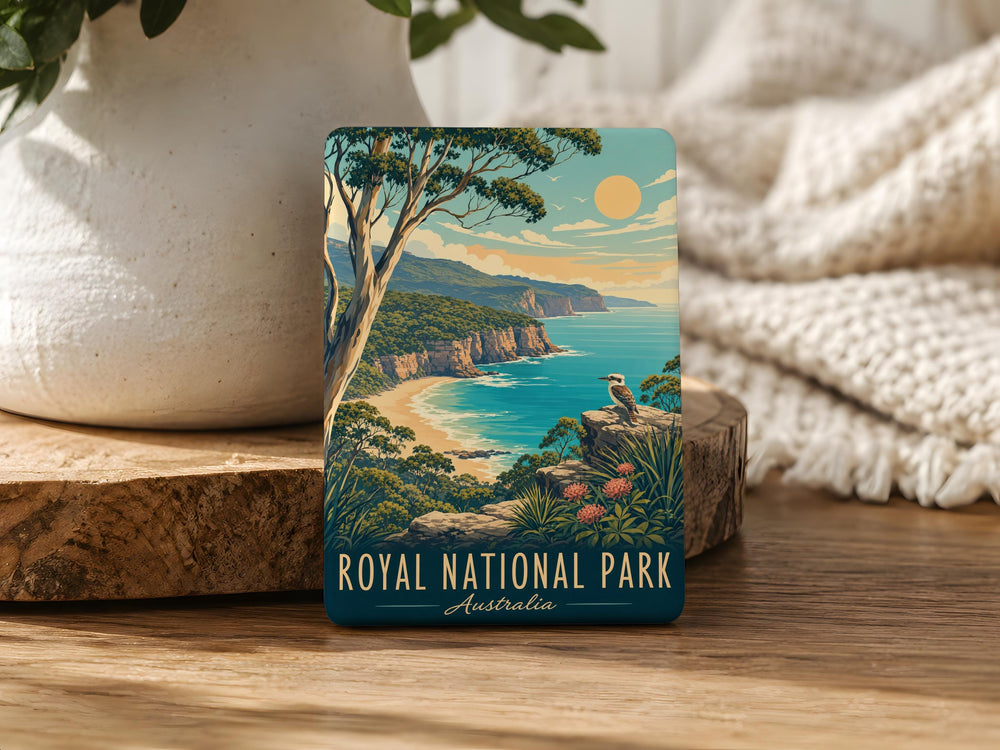 Royal National Park Australia Fridge Magnet, Sydney New South Wales Souvenir, Coastal Bushland Hiking Travel Keepsake Magnet