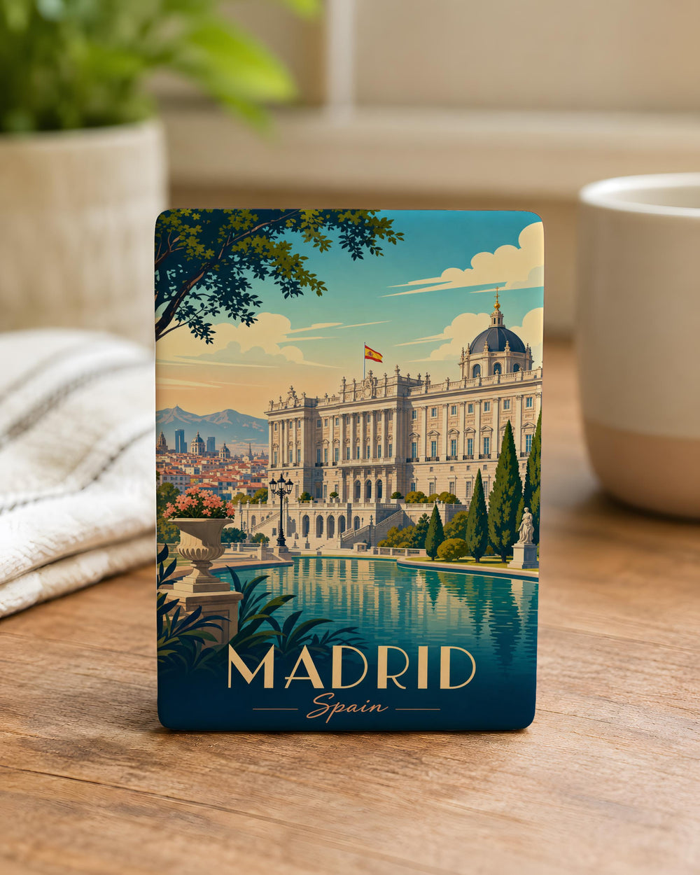 Royal Palace Madrid Fridge Magnet, Madrid Spain Landmark Souvenir Magnet, Spanish Travel Gift, Palacio Real de Madrid Magnet