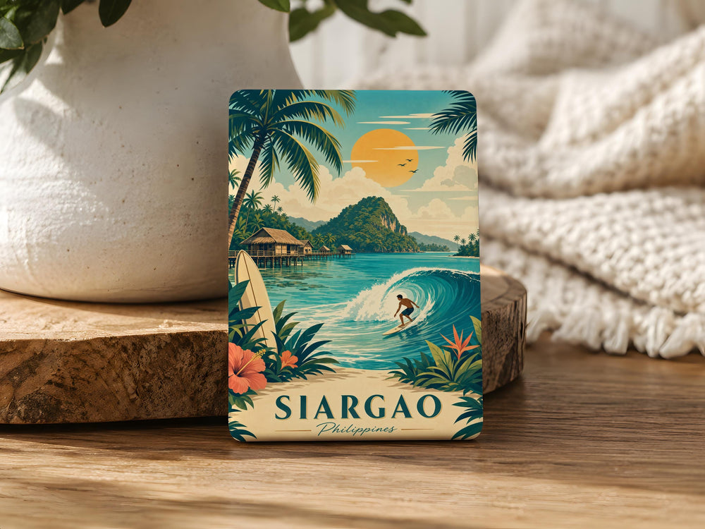 Siargao Philippines Fridge Magnet, Siargao Island Souvenir Magnet, Philippines Travel Keepsake, Siargao Vacation Gift
