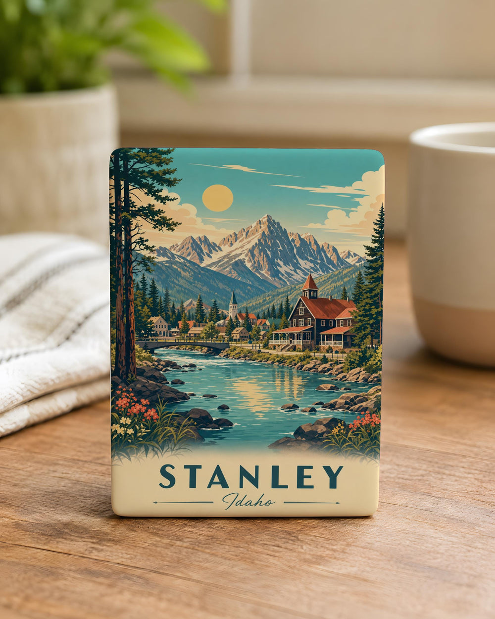 Stanley ID Fridge Magnet, Stanley Name Badge Magnet, Personalized ID Card Magnet, Custom Office Badge Holder Magnet