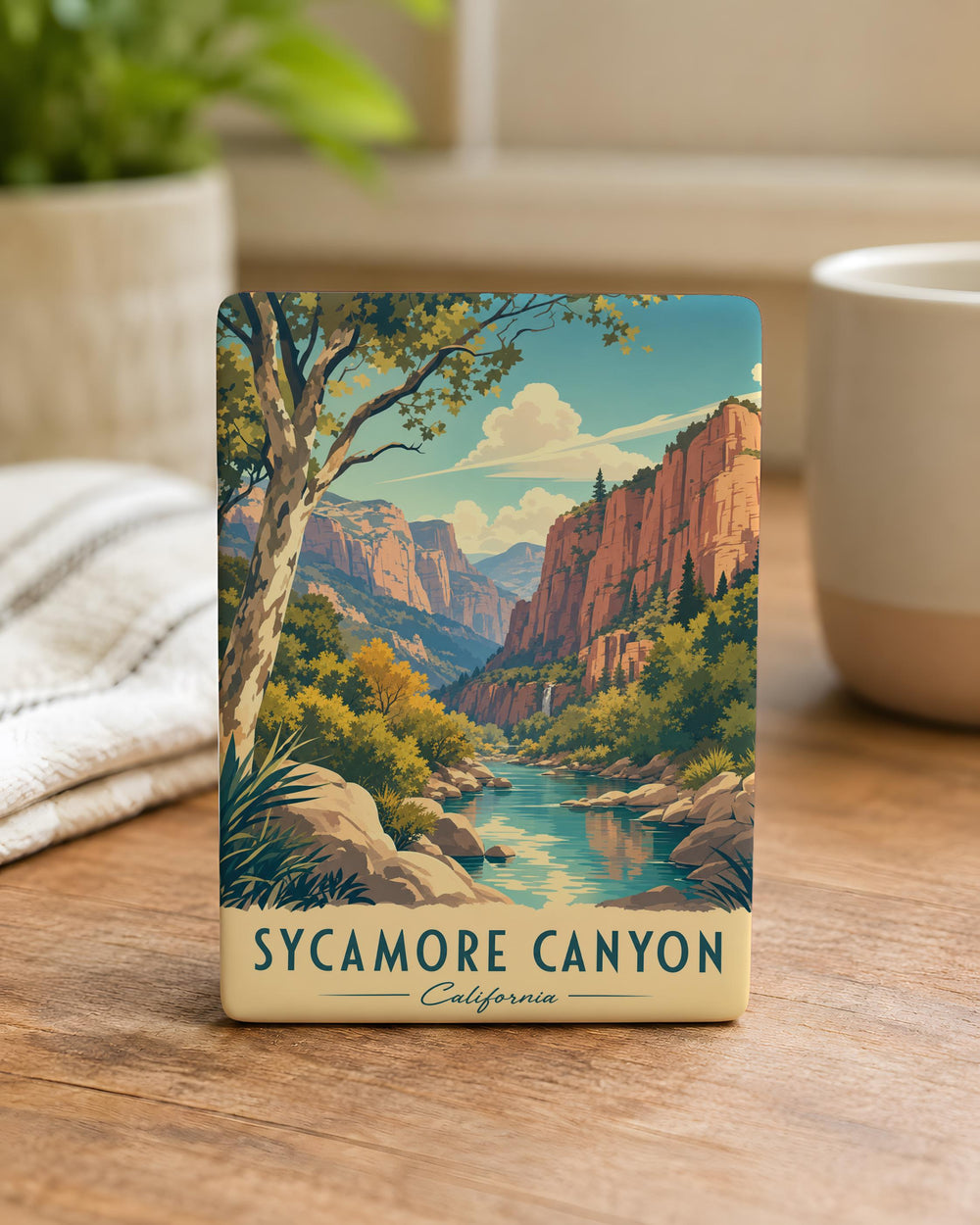 Sycamore Canyon Fridge Magnet, Sycamore Canyon Landscape Souvenir Magnet, Arizona Canyon Nature Travel Keepsake Magnet