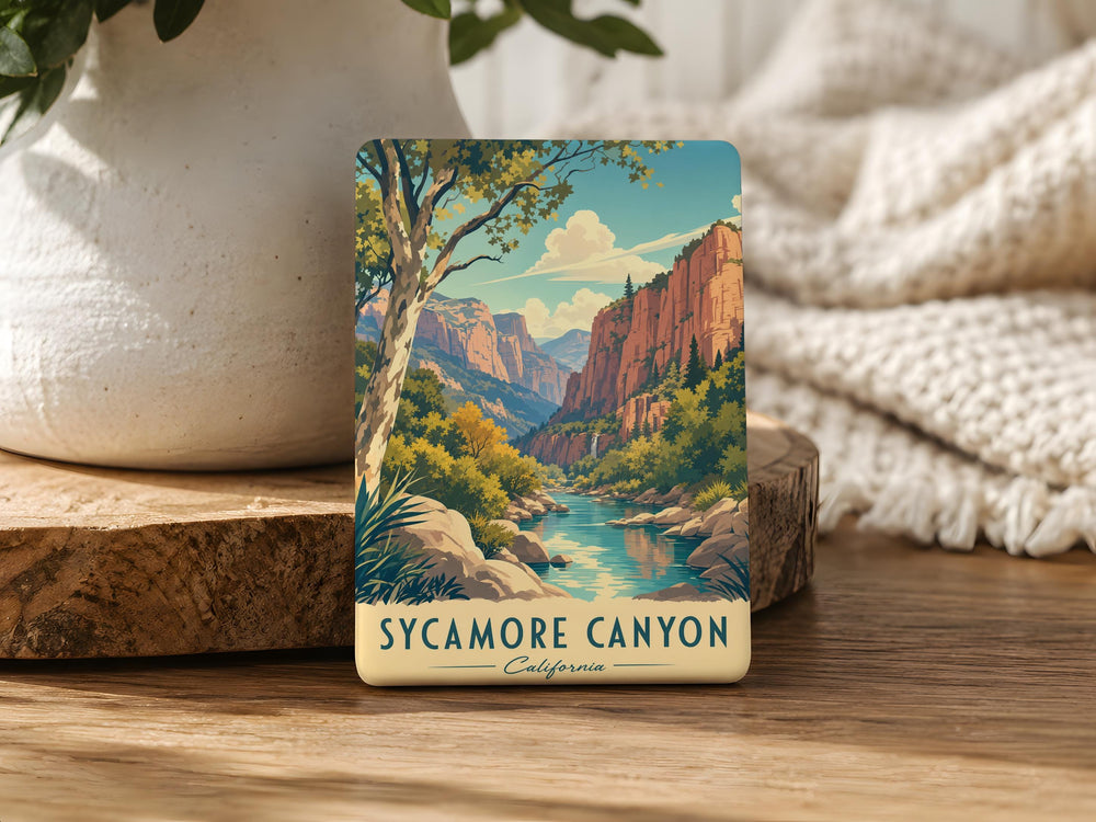 Sycamore Canyon Fridge Magnet, Sycamore Canyon Landscape Souvenir Magnet, Arizona Canyon Nature Travel Keepsake Magnet