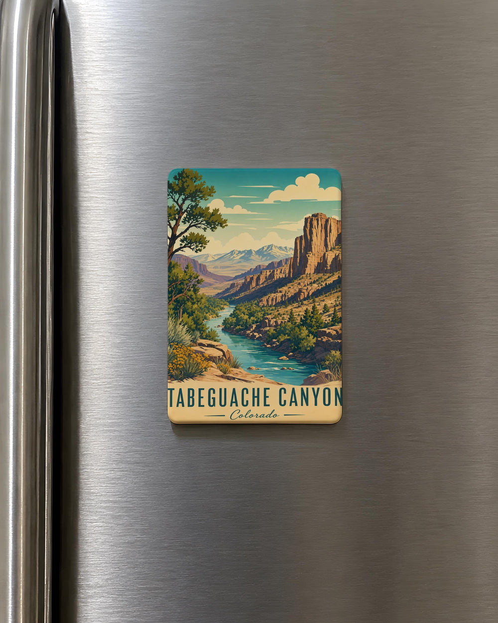 Tabeguache Canyon Fridge Magnet, Colorado Canyon Landscape Souvenir Magnet, Outdoor Adventure Travel Gift