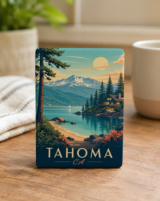 Tahoma California Fridge Magnet, Lake Tahoe Souvenir Magnet, Sierra Nevada Travel Keepsake, Tahoma CA Gift