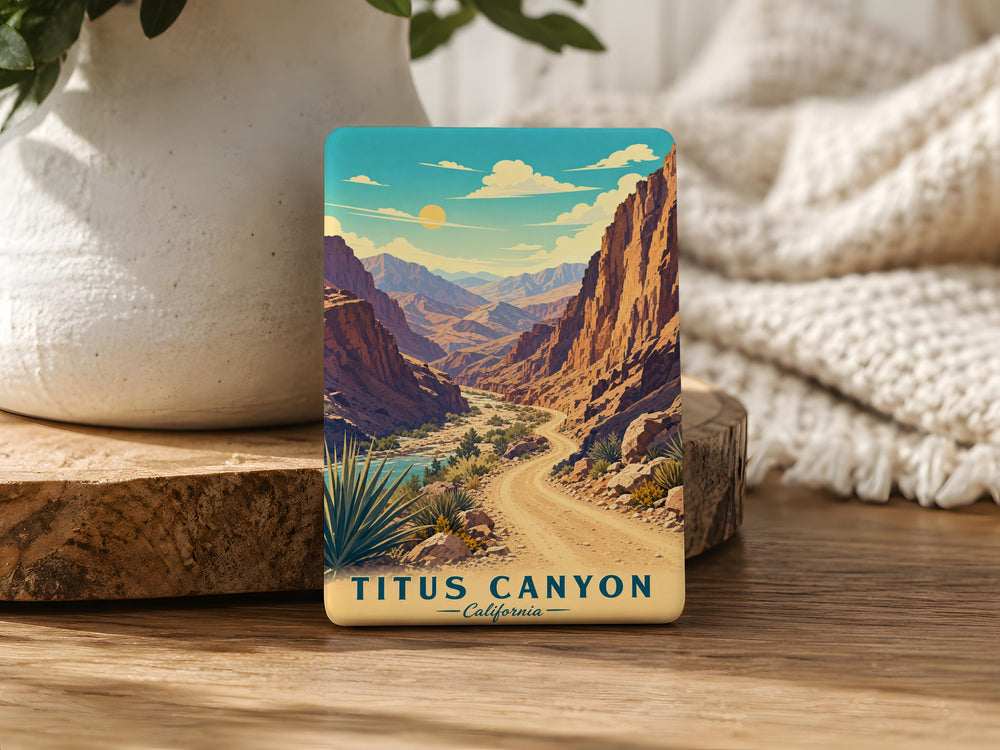 Titus Canyon Fridge Magnet, Death Valley National Park Souvenir, Desert Canyon Landscape Gift, California Nevada Travel Keepsake