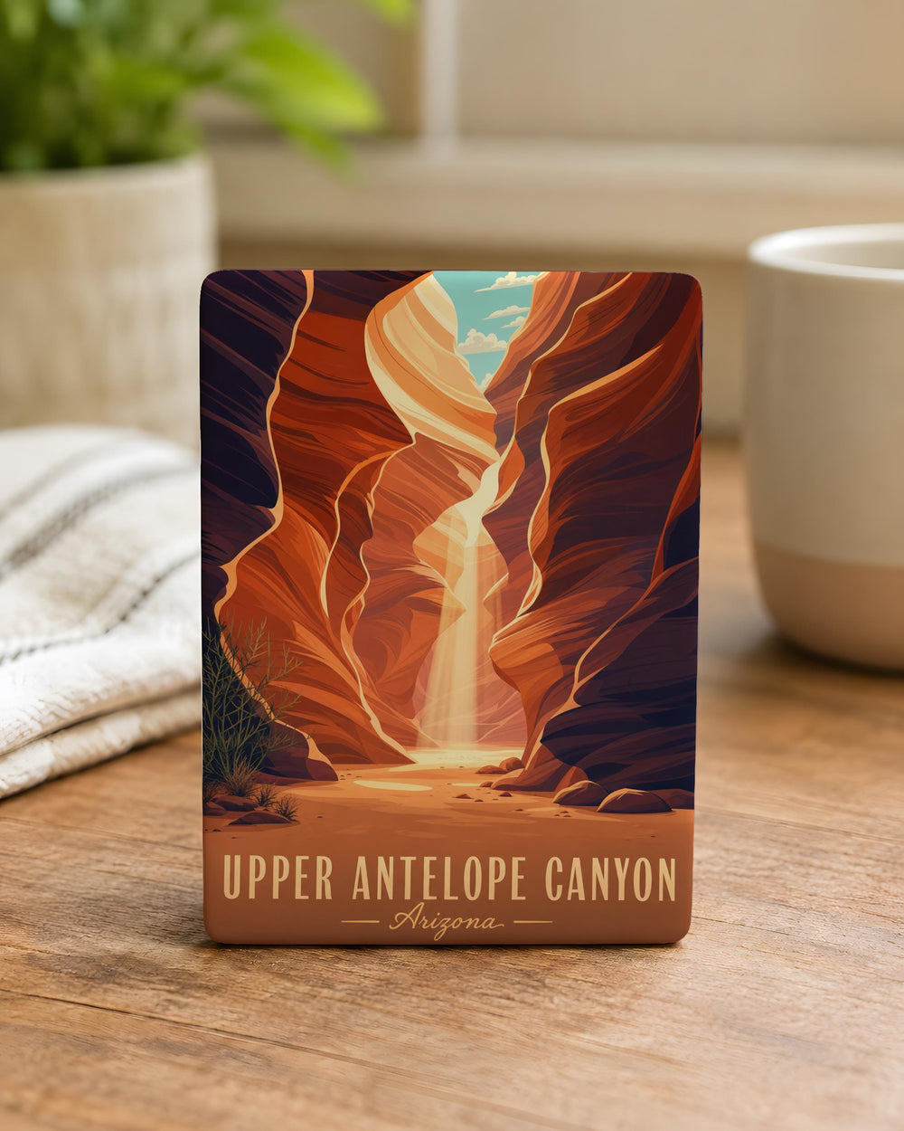 Upper Antelope Canyon Fridge Magnet, Arizona Slot Canyon Souvenir, Page AZ Travel Keepsake, Southwest Desert Landmark Magnet