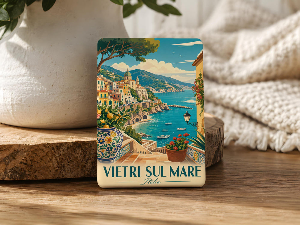 Vietri sul Mare Fridge Magnet, Amalfi Coast Italy Travel Souvenir, Scenic Coastal Town Magnet, Italian Vacation Keepsake Magnet