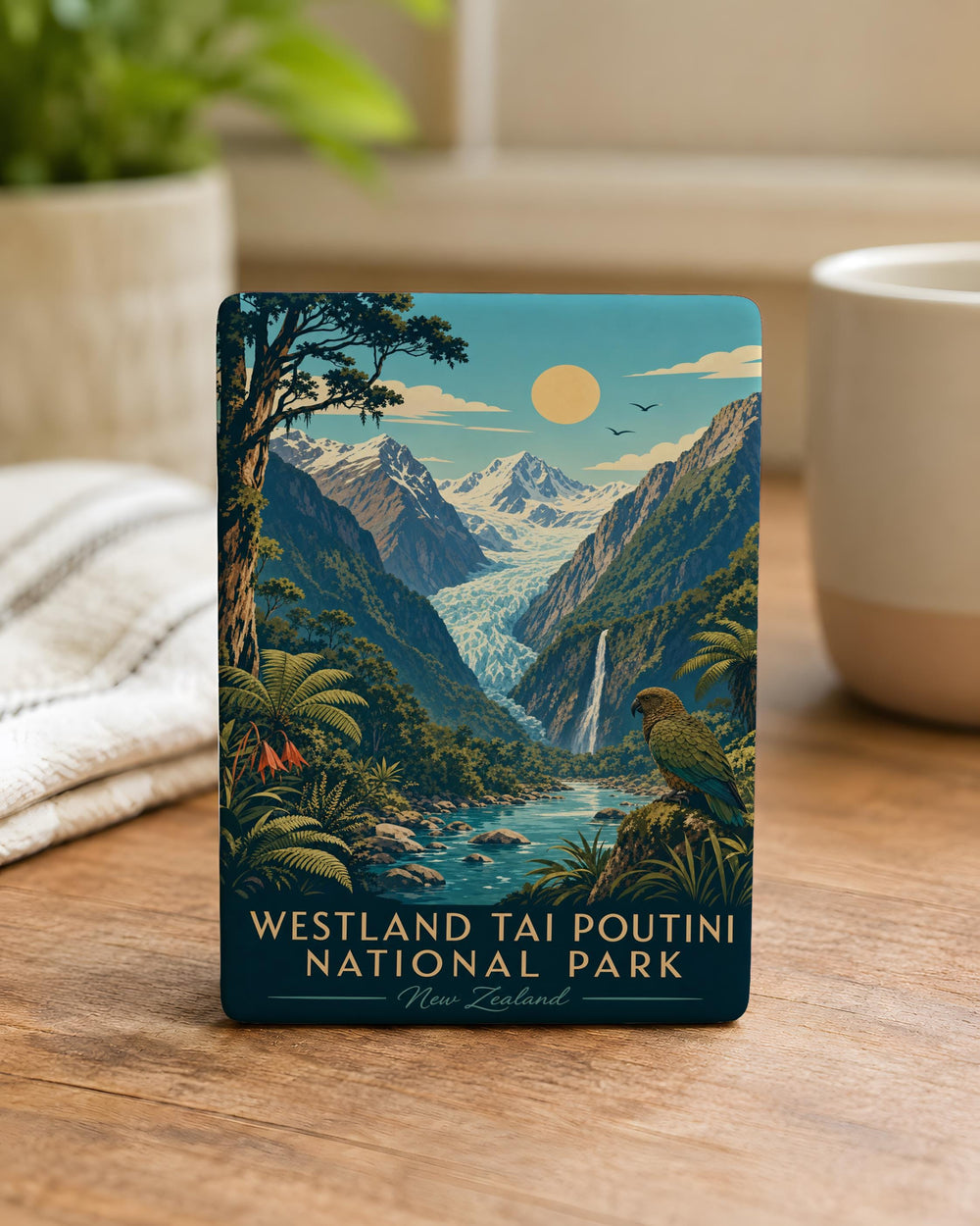Westland Tai Poutini National Park Fridge Magnet, New Zealand National Park Souvenir Magnet, Scenic Travel Keepsake Magnet