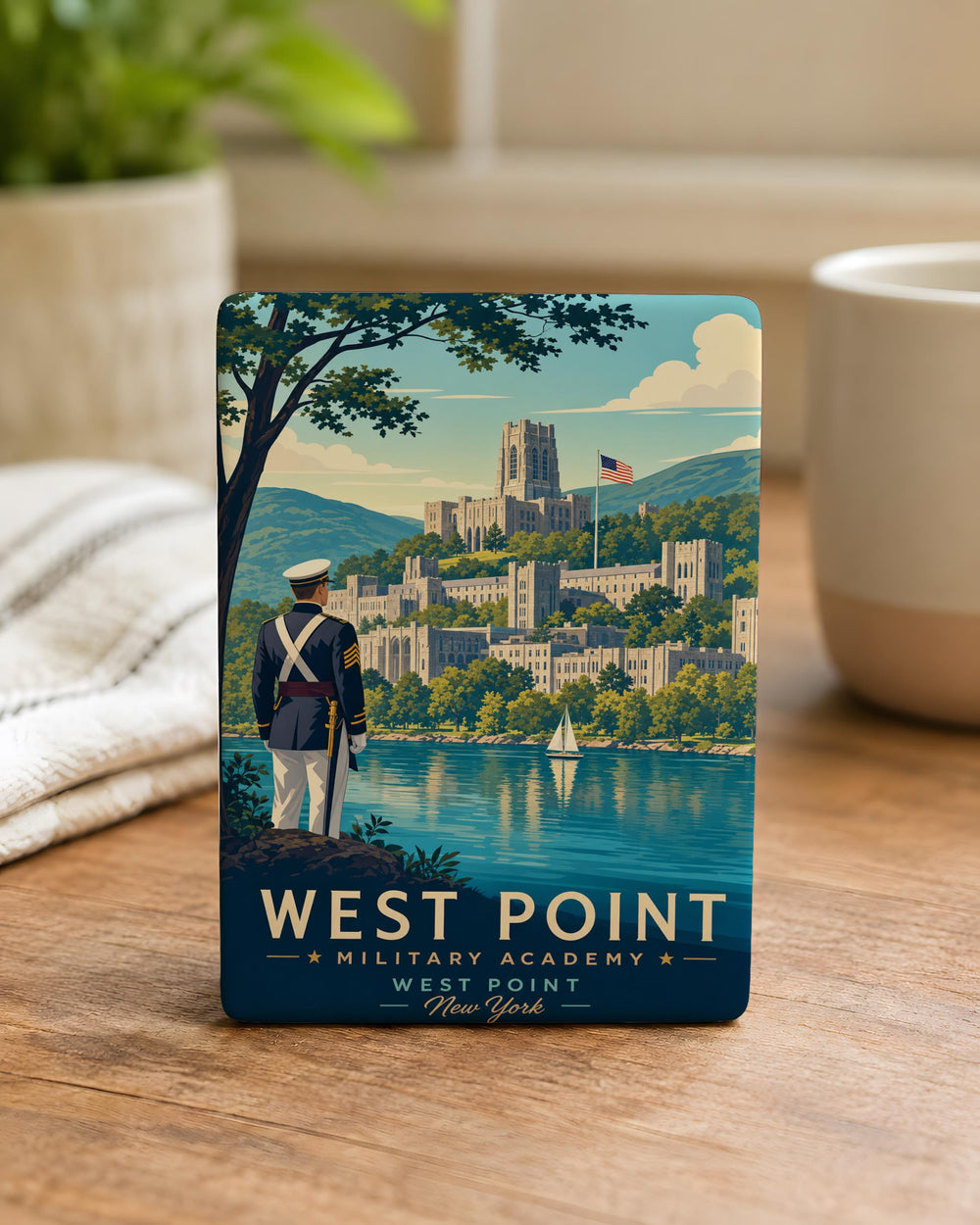 West Point Military Academy Fridge Magnet, US Army Cadet School Souvenir Magnet, West Point New York Refrigerator Magnet