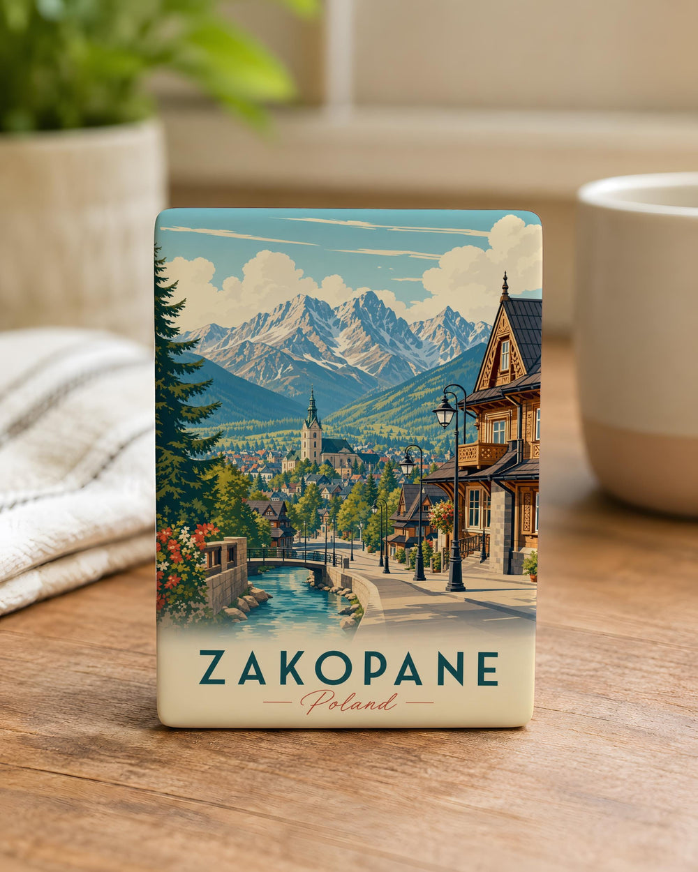Zakopane Poland Fridge Magnet, Tatra Mountains Souvenir Magnet, Zakopane Travel Keepsake, Poland Vacation Magnet