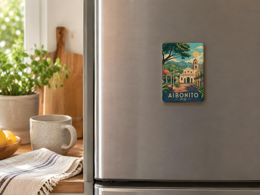 Aibonito Puerto Rico Fridge Magnet, Aibonito PR Souvenir Magnet, Puerto Rico Travel Keepsake, Boricua Gift, Island Home Decor