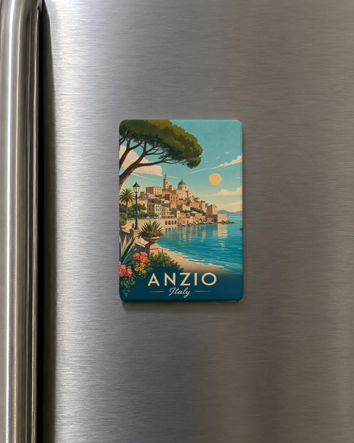 Anzio Italy Fridge Magnet, Anzio Travel Souvenir, Italy Coastal Town Keepsake, Lazio Italy Vacation Gift, Anzio Landmark Magnet