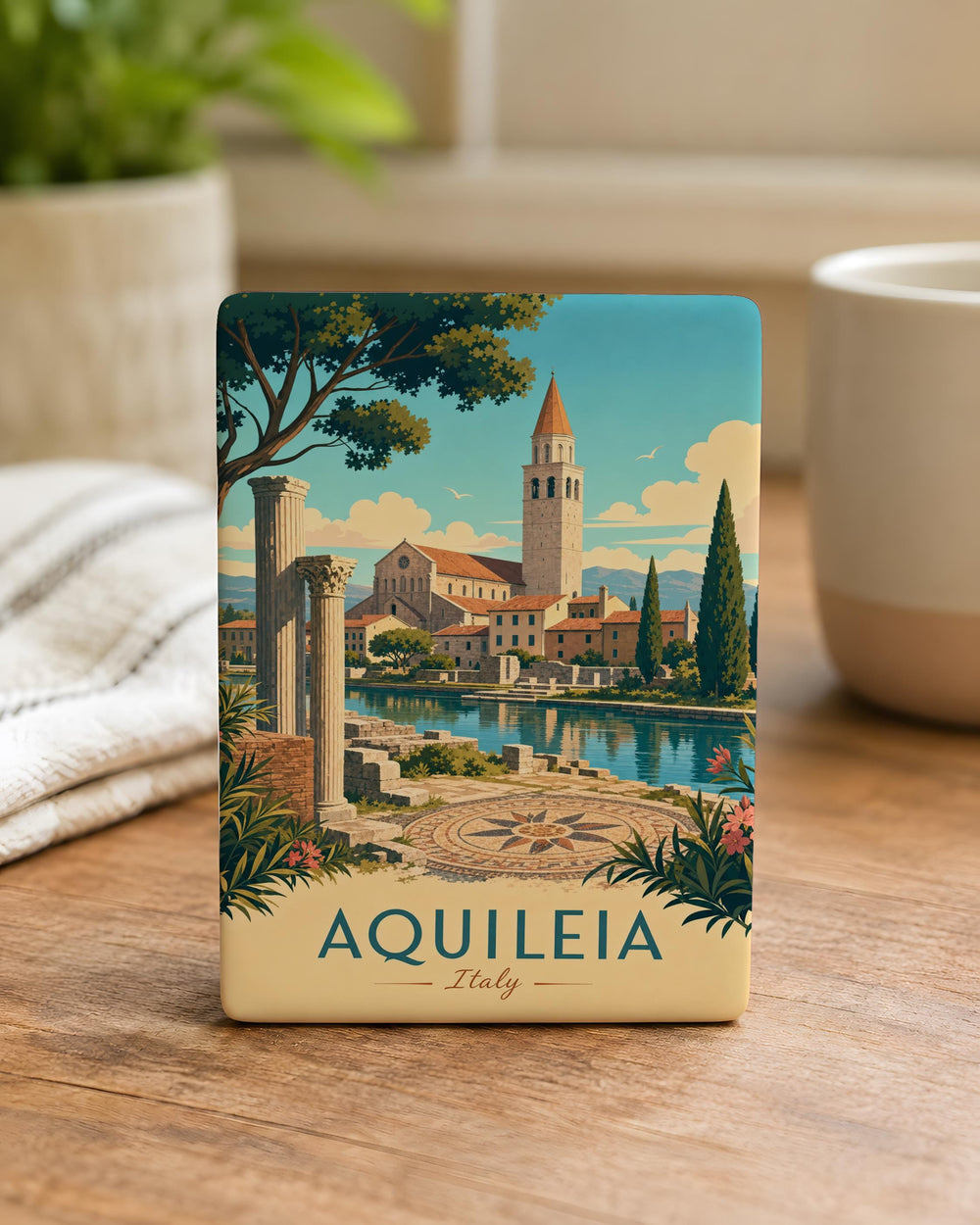 Aquileia Italy Fridge Magnet, Aquileia Travel Souvenir Magnet, Aquileia Landmark Keepsake, Italy Vacation Gift Magnet