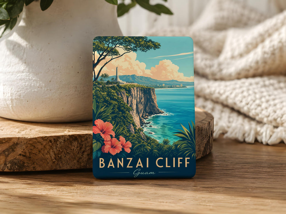 Banzai Cliff Saipan Fridge Magnet WWII Battlefield Memorial Landmark Souvenir Magnet