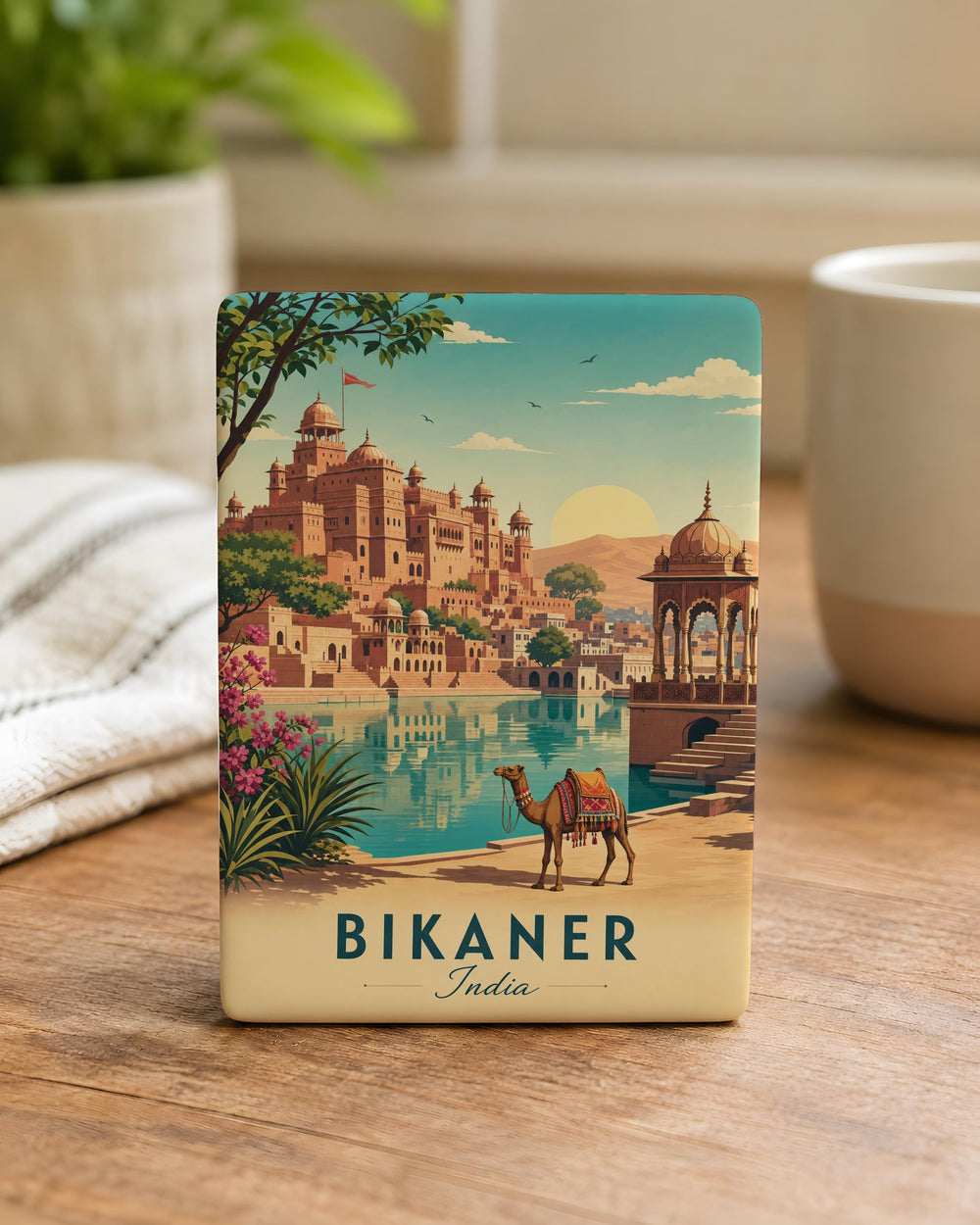Bikaner India Fridge Magnet, Bikaner Rajasthan Souvenir Magnet, India Travel Landmark Magnet, Bikaner City Gift Magnet