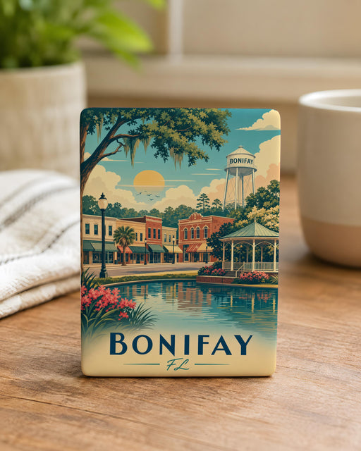 Bonifay FL Fridge Magnet, Bonifay Florida Souvenir Magnet, Hometown Travel Keepsake, City Name Refrigerator Magnet