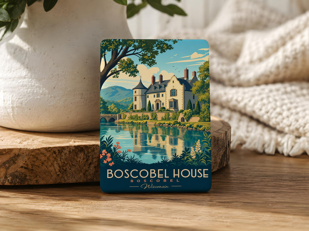 Boscobel House Fridge Magnet, Historic English Country House Souvenir, British Heritage Landmark Kitchen Magnet