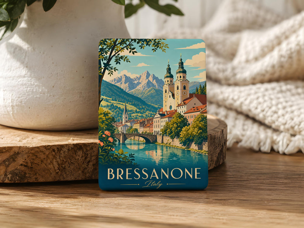 Bressanone Italy Fridge Magnet, South Tyrol Travel Souvenir, Brixen Landmark Keepsake Magnet, Italian Alps Vacation Gift