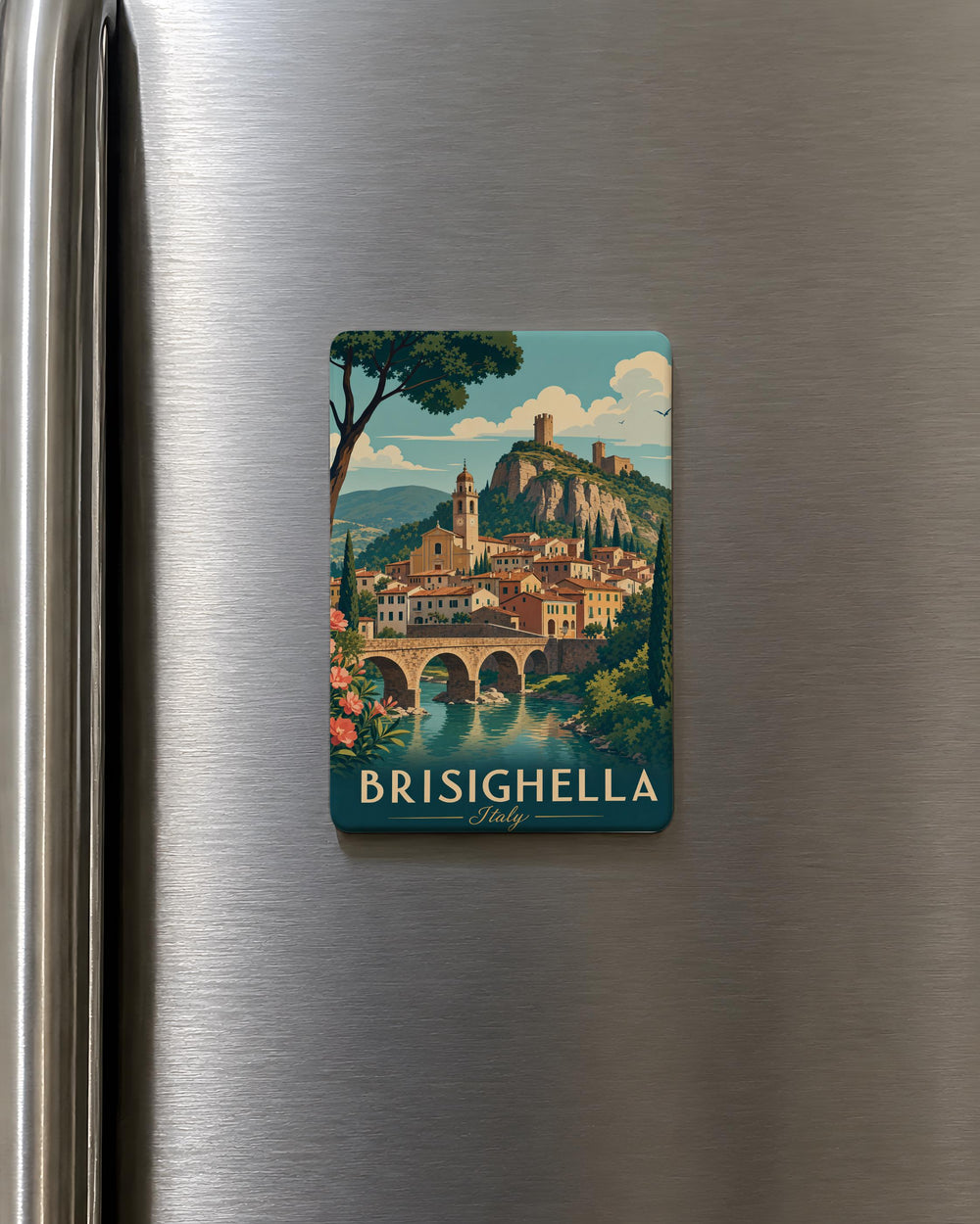 Brisighella Italy Fridge Magnet, Brisighella Village Souvenir Magnet, Emilia-Romagna Travel Keepsake Magnet