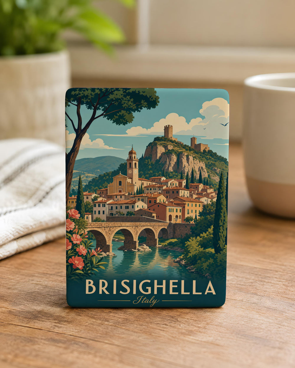 Brisighella Italy Fridge Magnet, Brisighella Village Souvenir Magnet, Emilia-Romagna Travel Keepsake Magnet