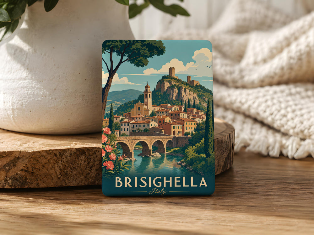 Brisighella Italy Fridge Magnet, Brisighella Village Souvenir Magnet, Emilia-Romagna Travel Keepsake Magnet