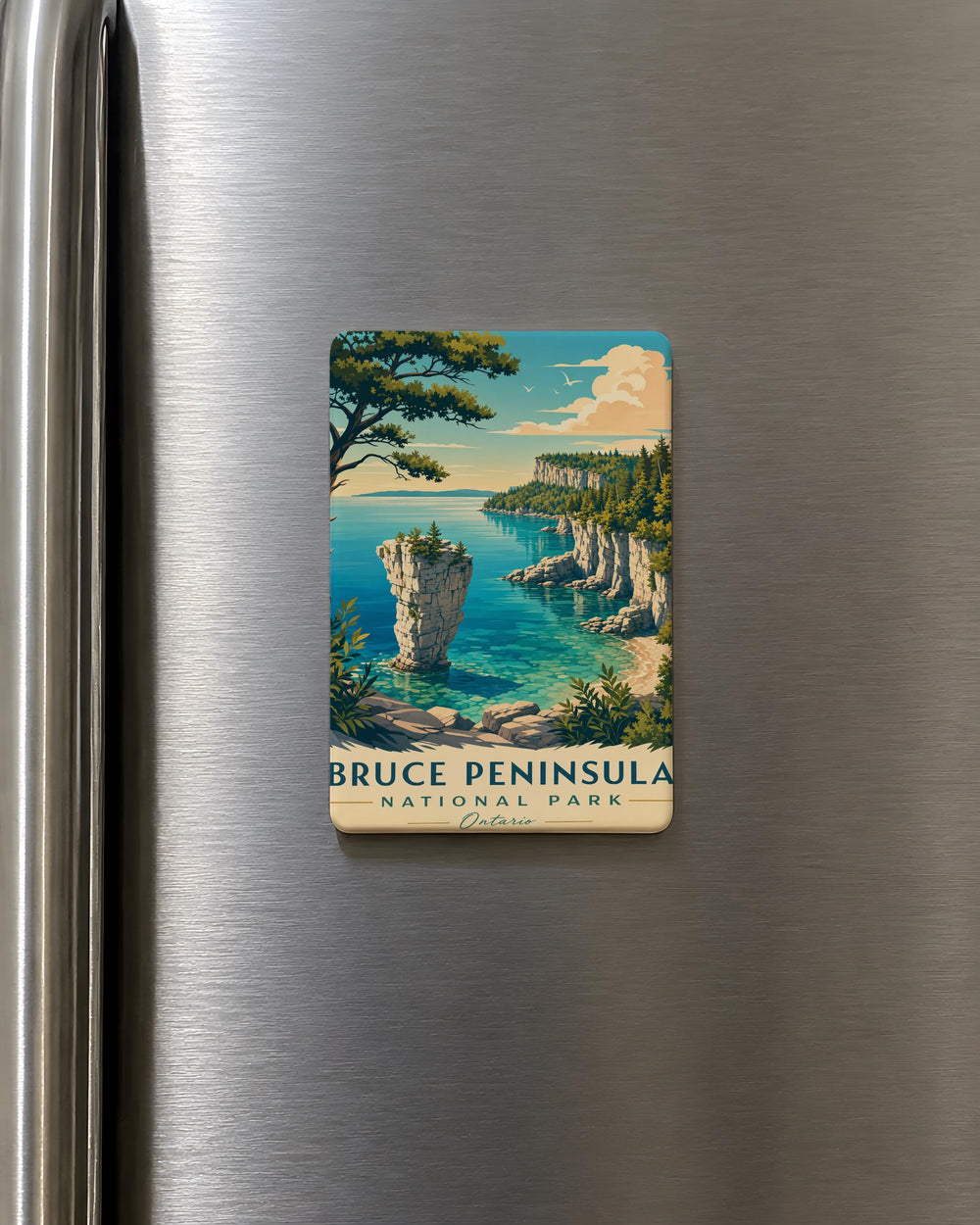 Bruce Peninsula National Park Fridge Magnet, Ontario Canada Nature Travel Souvenir Magnet, Georgian Bay Tobermory Gift
