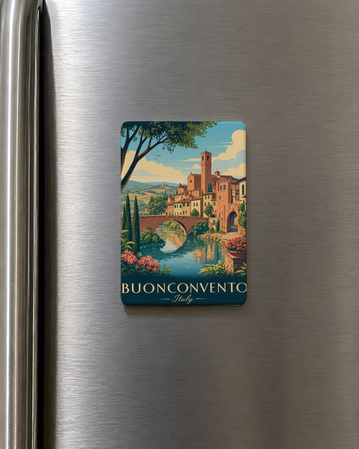Buonconvento Italy Fridge Magnet, Tuscany Travel Souvenir, Italian Village Landmark Magnet, Italy Vacation Keepsake Gift