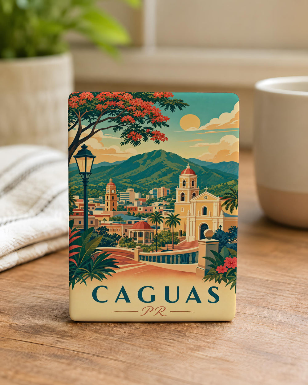 Caguas Puerto Rico Fridge Magnet, Caguas PR Souvenir Magnet, Puerto Rico Travel Gift, Caguas City Keepsake Magnet