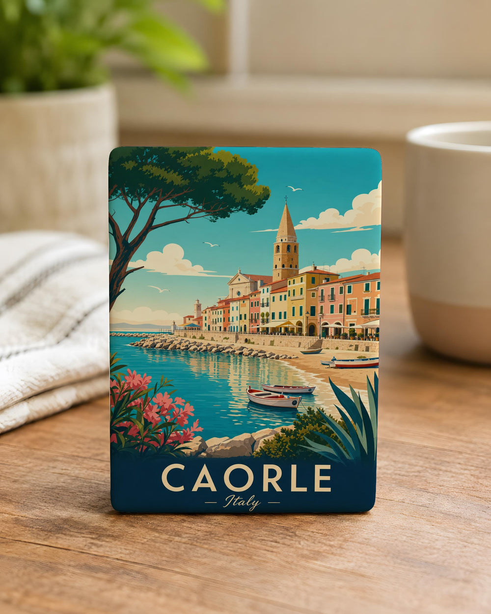 Caorle Italy Fridge Magnet, Caorle Veneto Souvenir Magnet, Italian Coastal Town Travel Keepsake, Italy Vacation Gift