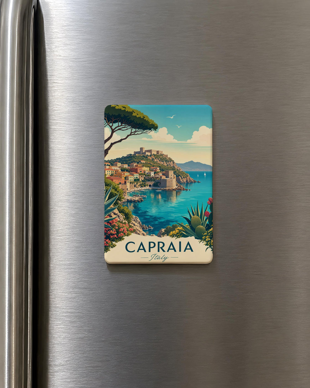 Capraia Italy Fridge Magnet, Capraia Island Souvenir Magnet, Tuscany Travel Keepsake, Italian Island Gift